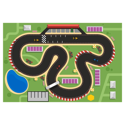 Tapete Pista Carrinhos Corrida Hot Cidade Grande - 1