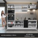 Ver imagem 6 de Armário de Cozinha Completa 270cm Branco/Preto Agata Madesa 01