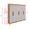 Guarda Roupa Casal 6 Portas Easy Slim C/pes - 3