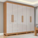 Ver imagem 1 de Guarda Roupa Casal 6 Portas Easy Slim C/pes