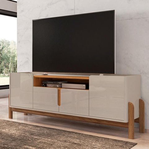 Rack Porta Bella para TV 4 Portas Off White