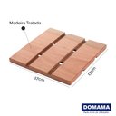 Ver imagem 2 de Descanso de Panelas de Madeira Quadrado 17cm Mesa Domama