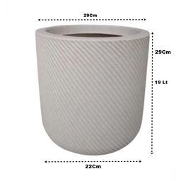 Kit 2 Suportes de Madeira com Vaso em Polietileno 29cm - 4
