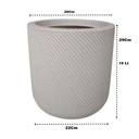 Ver imagem 5 de Kit 2 Suportes para vasos em madeira 40 e 55cm com Vasos de Plantas em polietileno de 29 cm