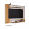 Painel para TV Até 50 Polegadas Ripado Floripa Permobili Off White Nature - 3
