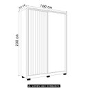 Ver imagem 4 de Guarda Roupa Solteiro 160cm Rizatto Flex A02 Off/cinamomo - Mpozenato