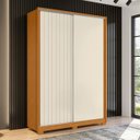 Ver imagem 2 de Guarda Roupa Solteiro 160cm Rizatto Flex A02 Off/cinamomo - Mpozenato