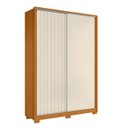 Ver imagem 1 de Guarda Roupa Solteiro 160cm Rizatto Flex A02 Off/cinamomo - Mpozenato