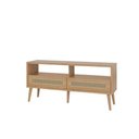 Ver imagem 3 de Rack Tela Sintetica 135cm C/ 2 Gavetas - Freijo