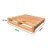 Conjunto de 4 Pallets Recicláveis e Ecologicamente Corretos 50x50 Technox - 2
