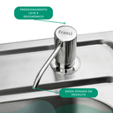 Ver imagem 3 de Dispenser Dosador Para Detergente Sabão Sabonete Líquido de Embutir Com Pump e Reservatorio de 350ml