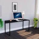 Ver imagem 3 de Mesa Escrivaninha para Estudos Notebook Estilo Industrial Fit 120 x 60 Preto