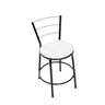 Kit Banquetas Cozinha Baixa Americana de Aço:Branco - 4