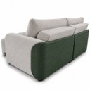 Ver imagem 6 de Sofá Cama Casal Retrátil e Reclinável 3 Lugares Bicolor Areia / Verde Musgo Uruguai 196cm