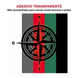 Adesivos Jeep Renegade Bússola Rosa Dos Ventos Lateral Preto - 3