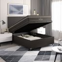 Ver mais imagens de Cama Box Baú Viúva + Colchão Paris Molas Ensacadas Pocket - 66x128x188cm - e-Shop Casa - Jacquard