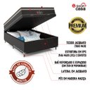 Ver imagem 3 de Cama Box Baú Viúva + Colchão Paris Molas Ensacadas Pocket - 66x128x188cm - e-Shop Casa - Jacquard