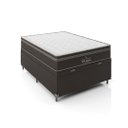 Ver imagem 4 de Cama Box Baú Viúva + Colchão Paris Molas Ensacadas Pocket - 66x128x188cm - e-Shop Casa - Jacquard