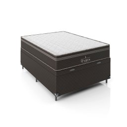 Cama Box Baú Viúva + Colchão Paris Molas Ensacadas Pocket - 66x128x188cm - e-Shop Casa - Jacquard - 4