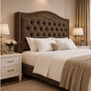 Ver imagem 4 de Cabeceira Greta 195cm Estofada Boucle p/ Cama Box Casal King Quarto