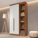Ver imagem 1 de Guarda-Roupa Modulado 2 Portas 2 Gavetas 4 Prateleiras Estante Versatille Yescasa