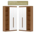 Ver imagem 4 de Guarda-Roupa Modulado 2 Portas 2 Gavetas 4 Prateleiras Estante Versatille Yescasa