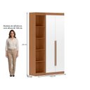 Ver imagem 3 de Guarda-Roupa Modulado 2 Portas 2 Gavetas 4 Prateleiras Estante Versatille Yescasa