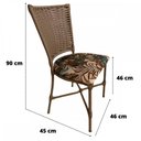 Ver imagem 3 de Cadeira Vivara Floral Verde - Wj Design