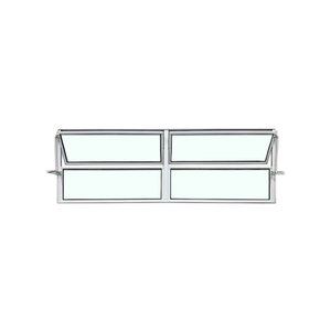 Vitro Basculante 40 X 120 Alumínio Branco