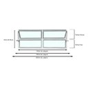 Ver imagem 4 de Vitro Basculante 2 Seções de Alumínio Branco 40x120