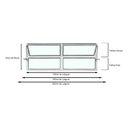 Ver imagem 4 de Vitro Basculante 2 Seções de Alumínio Branco 40x120