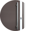 Ver imagem 3 de Porta Alumínio Lambril c/Puxador D.Mix Corten 90 Brimak
