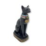 Escultura Egipcia Bastet 14 cm preta em resina - 2