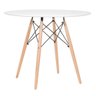 Mesa redonda Eames 90 cm + 4 cadeiras Eiffel DSW - 2