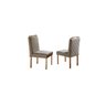 Conjunto Sala de Jantar 6 Lugares Veneza Madeira Maciça Mesa e Cadeiras Linho Areia - 5
