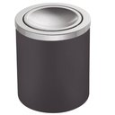 Ver imagem 1 de Lixeira Preta 5l com Tampa Basculante em Aço Inox Tramontina Escritório Banheiro Cozinha