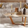Mesa de Centro Elegance Mdf Off White Nature Tebarrot Móveis - 3