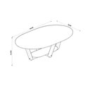 Ver imagem 4 de Mesa de Centro Elegance Mdf Off White Nature Tebarrot Móveis
