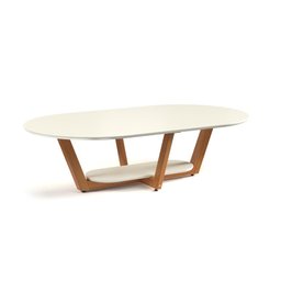 Mesa de Centro Elegance Mdf Off White Nature Tebarrot Móveis - 4