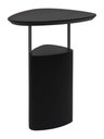Ver imagem 1 de Mesa Lateral Elsinki Alta Tampo e Base Ebanizado Haste Grafite 60cm - 60218