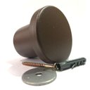 Ver imagem 5 de Kit 2 Suporte Pendurador em Alumínio Redondo Marrom