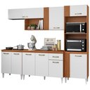 Ver imagem 1 de Cozinha Modulada Balcao Tampo 251 Cm Vitoria Armoveis - Cinamomo Branco
