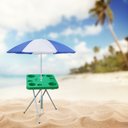 Ver imagem 7 de Mesa Praia Petisqueira Alta Dobrável e Sup. Guarda-sol Chão