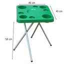 Ver imagem 6 de Mesa Praia Petisqueira Alta Dobrável e Sup. Guarda-sol Chão