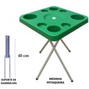 Ver imagem 4 de Mesa Praia Petisqueira Alta Dobrável e Sup. Guarda-sol Chão