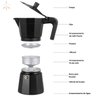 Cafeteira Tipo Italiana De Aluminio 9 Xicaras 450ML - 3