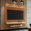 Ver imagem 1 de Painel para Tvs 60" Leme Ripado e Off White Bechara