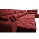 Ver imagem 5 de Sofá de Canto 4,80x2,36m Retrátil e Reclinável com Molas Cama inBox Platinum Direito Suede