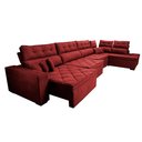 Ver imagem 7 de Sofá de Canto 4,80x2,36m Retrátil e Reclinável com Molas Cama inBox Platinum Direito Suede
