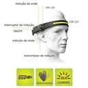 Ver imagem 2 de Lanterna De Cabeça Sensor De Movimento Detecta Presença Led XPE COB Multiuso Ciclismo Camping